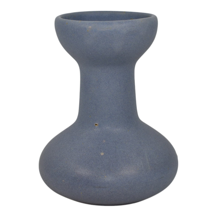 Zanesville Stoneware 1930s Vintage Art Deco Pottery Matte Purple Ceramic Vase 60 - Just Art Pottery