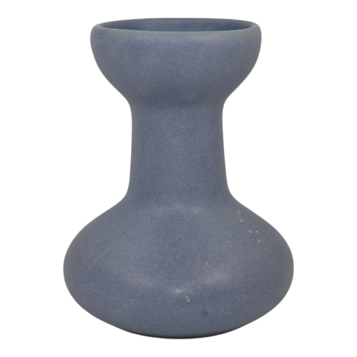 Zanesville Stoneware 1930s Vintage Art Deco Pottery Matte Purple Ceramic Vase 60 - Just Art Pottery