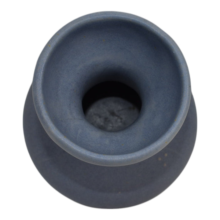 Zanesville Stoneware 1930s Vintage Art Deco Pottery Matte Purple Ceramic Vase 60 - Just Art Pottery