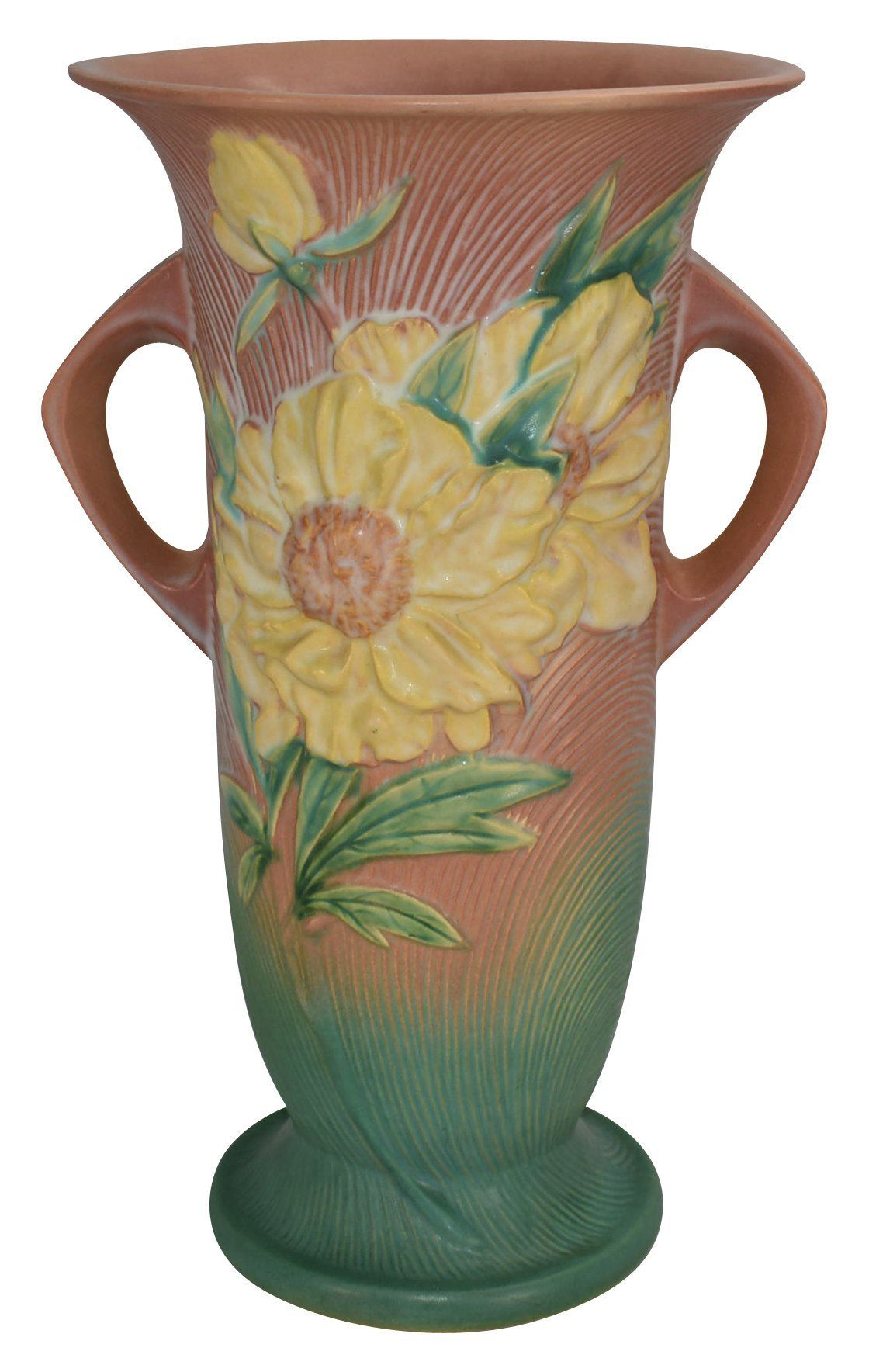 Roseville Peony: Exquisite Vases and Pottery Designs – Just Art Pottery