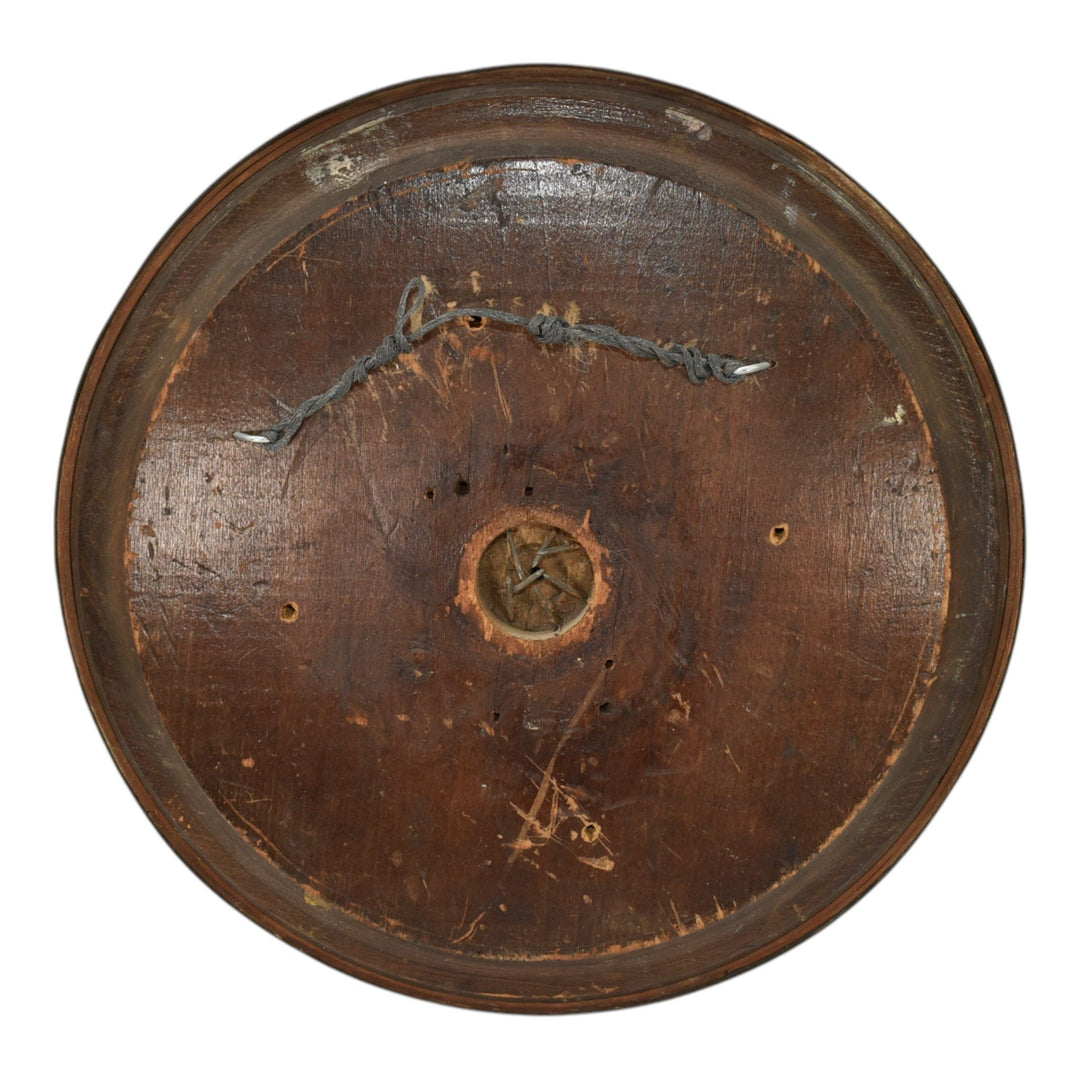 Flint Faience 1920s Vintage Pottery Zodiac Framed Tile Tabletop Wall Art - Just Art Pottery