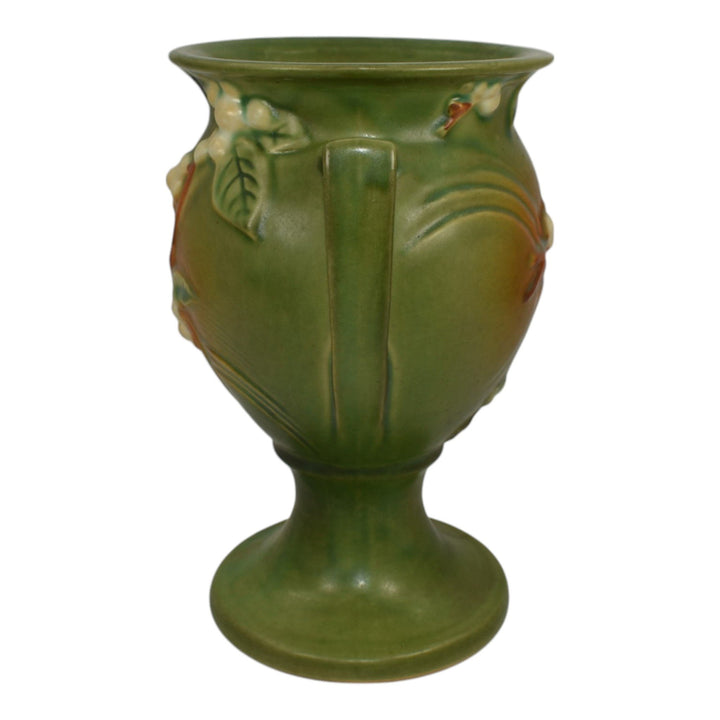Roseville Snowberry Green 1947 Mid Century Modern Art Pottery Vase 1UR-8 - Just Art Pottery