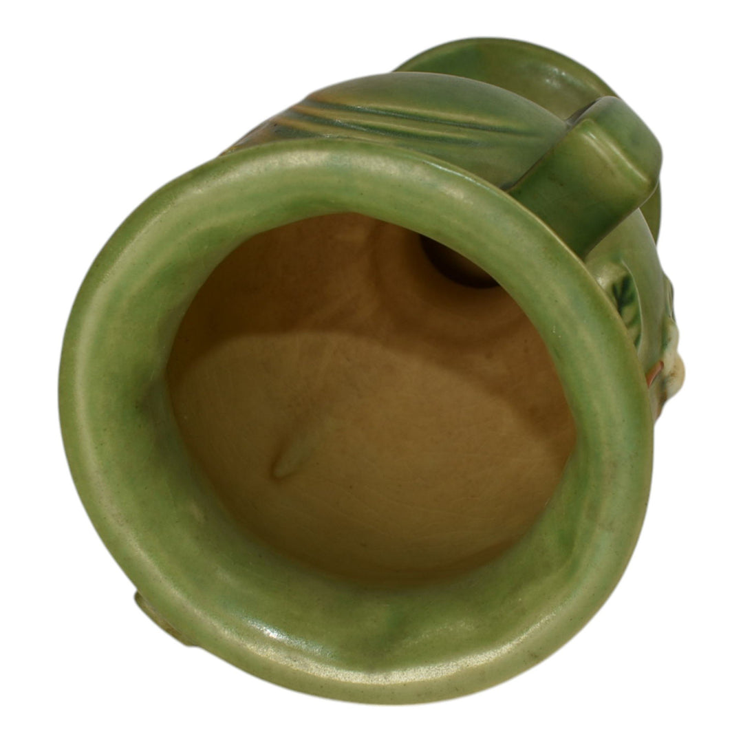 Roseville Snowberry Green 1947 Mid Century Modern Art Pottery Vase 1UR-8 - Just Art Pottery