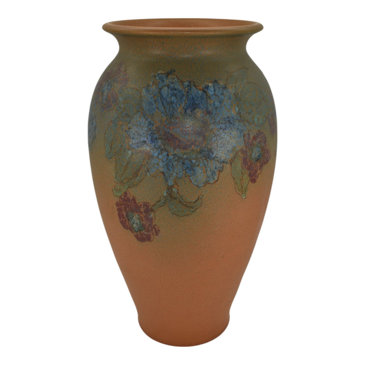 Rookwood 1925 Vintage Art Pottery Floral Ceramic Tall Vase 2064 Klinger
