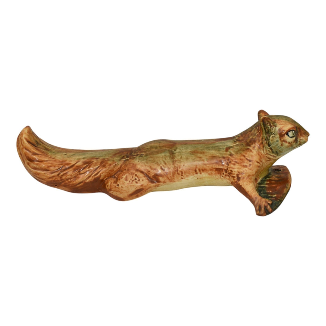 Weller Woodcraft 1920s Pottery Squirrel Wall Art Hanging Garden Ware Ornament - Just Art Pottery