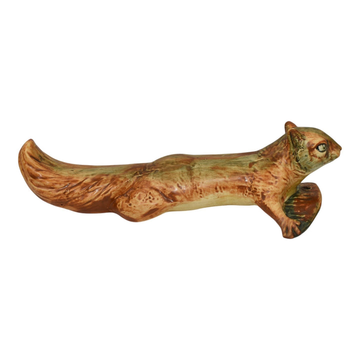 Weller Woodcraft 1920s Pottery Squirrel Wall Art Hanging Garden Ware Ornament - Just Art Pottery