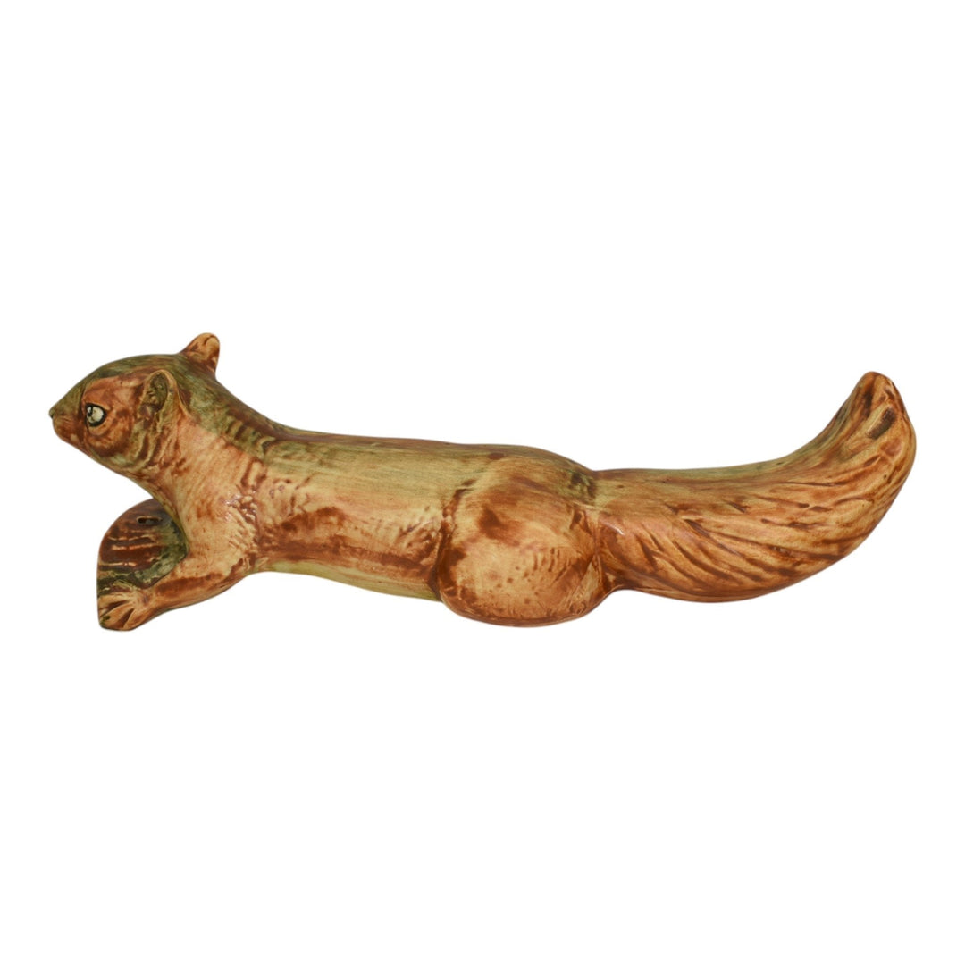 Weller Woodcraft 1920s Pottery Squirrel Wall Art Hanging Garden Ware Ornament - Just Art Pottery