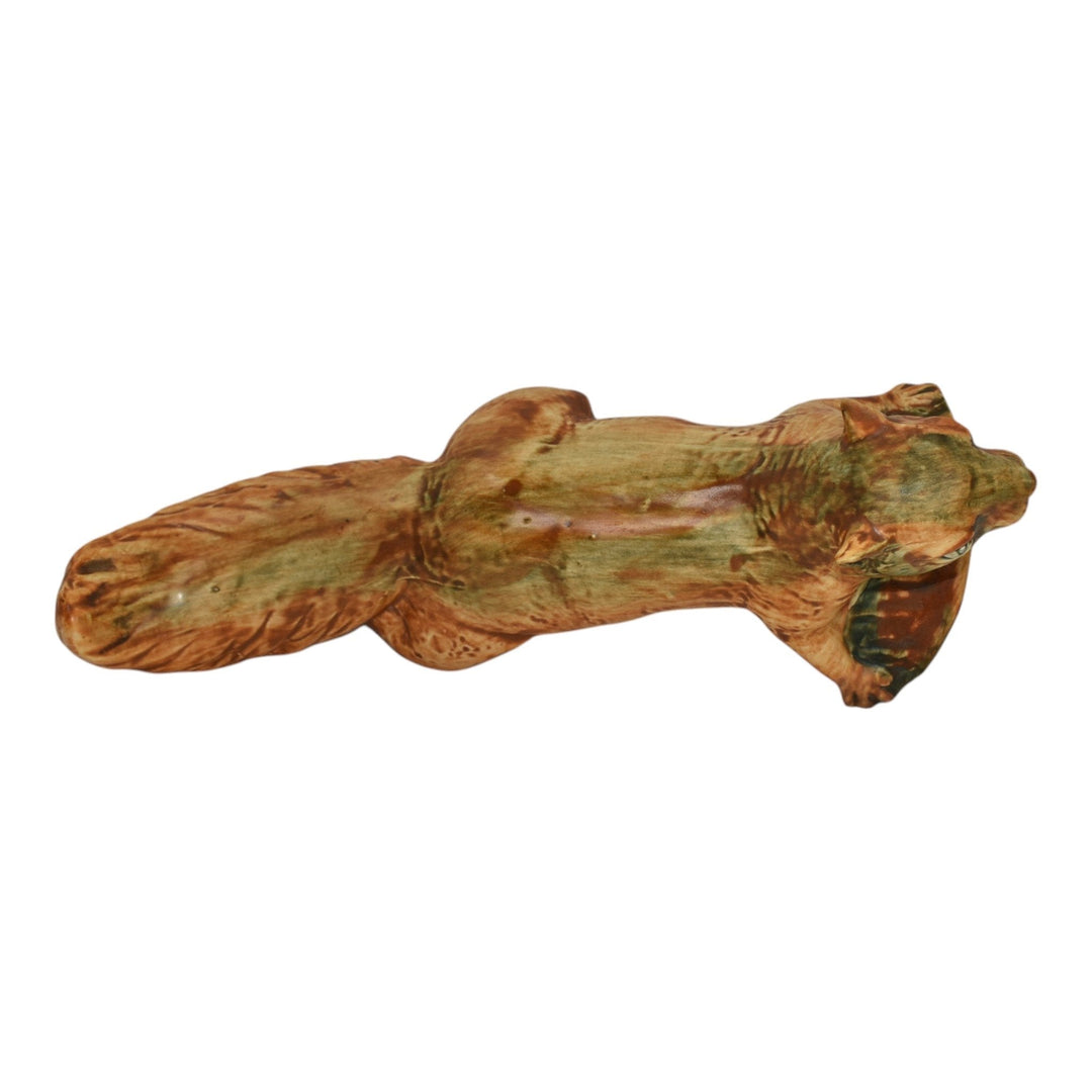 Weller Woodcraft 1920s Pottery Squirrel Wall Art Hanging Garden Ware Ornament - Just Art Pottery