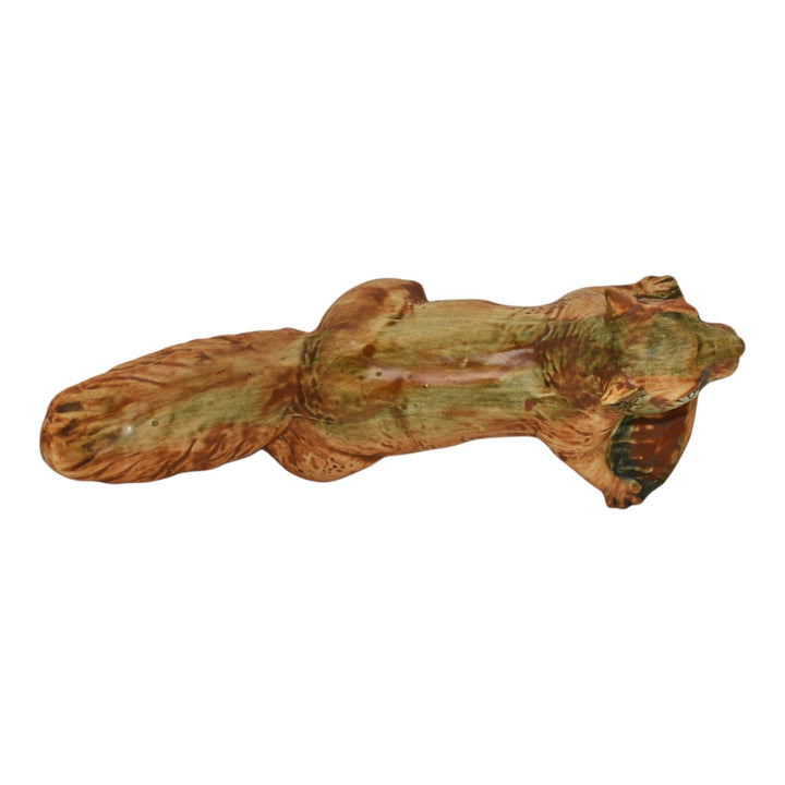 Weller Woodcraft 1920s Pottery Squirrel Wall Art Hanging Garden Ware Ornament - Just Art Pottery