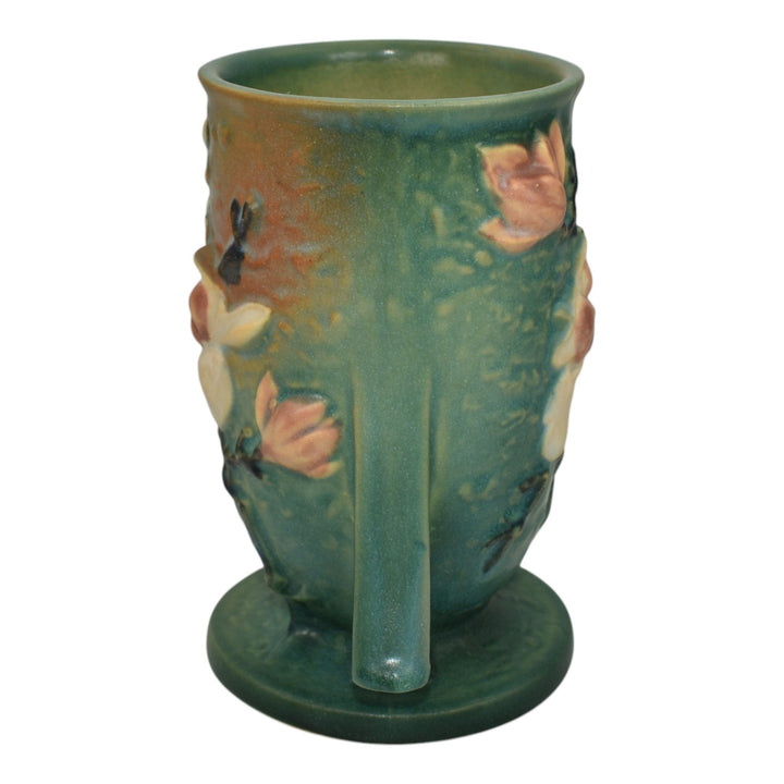 Roseville Magnolia Green 1943 Vintage Art Pottery Ceramic Flower Vase 87-6