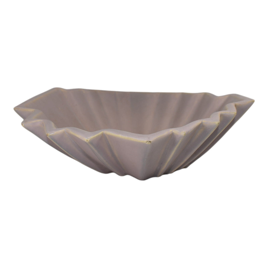 Weller Lorbeek 1920s Vintage Art Deco Pottery Purple Ceramic Console Bowl - Just Art Pottery