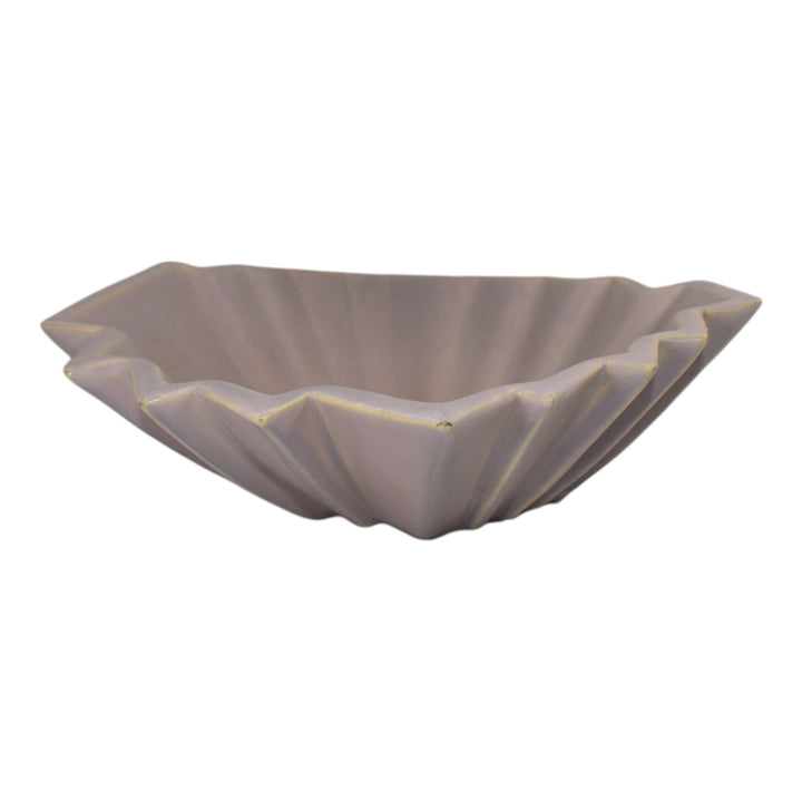 Weller Lorbeek 1920s Vintage Art Deco Pottery Purple Ceramic Console Bowl - Just Art Pottery