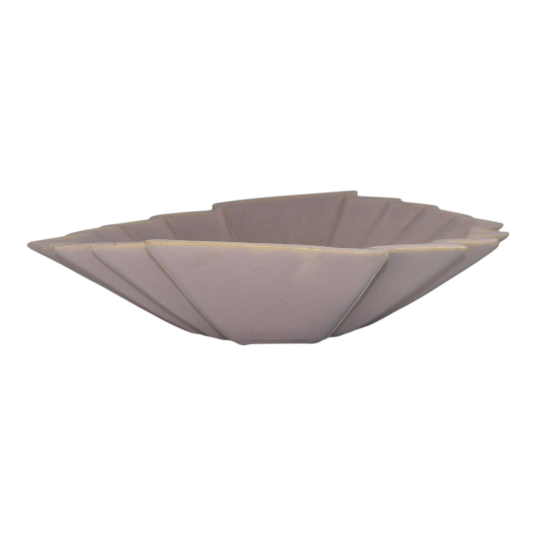 Weller Lorbeek 1920s Vintage Art Deco Pottery Purple Ceramic Console Bowl