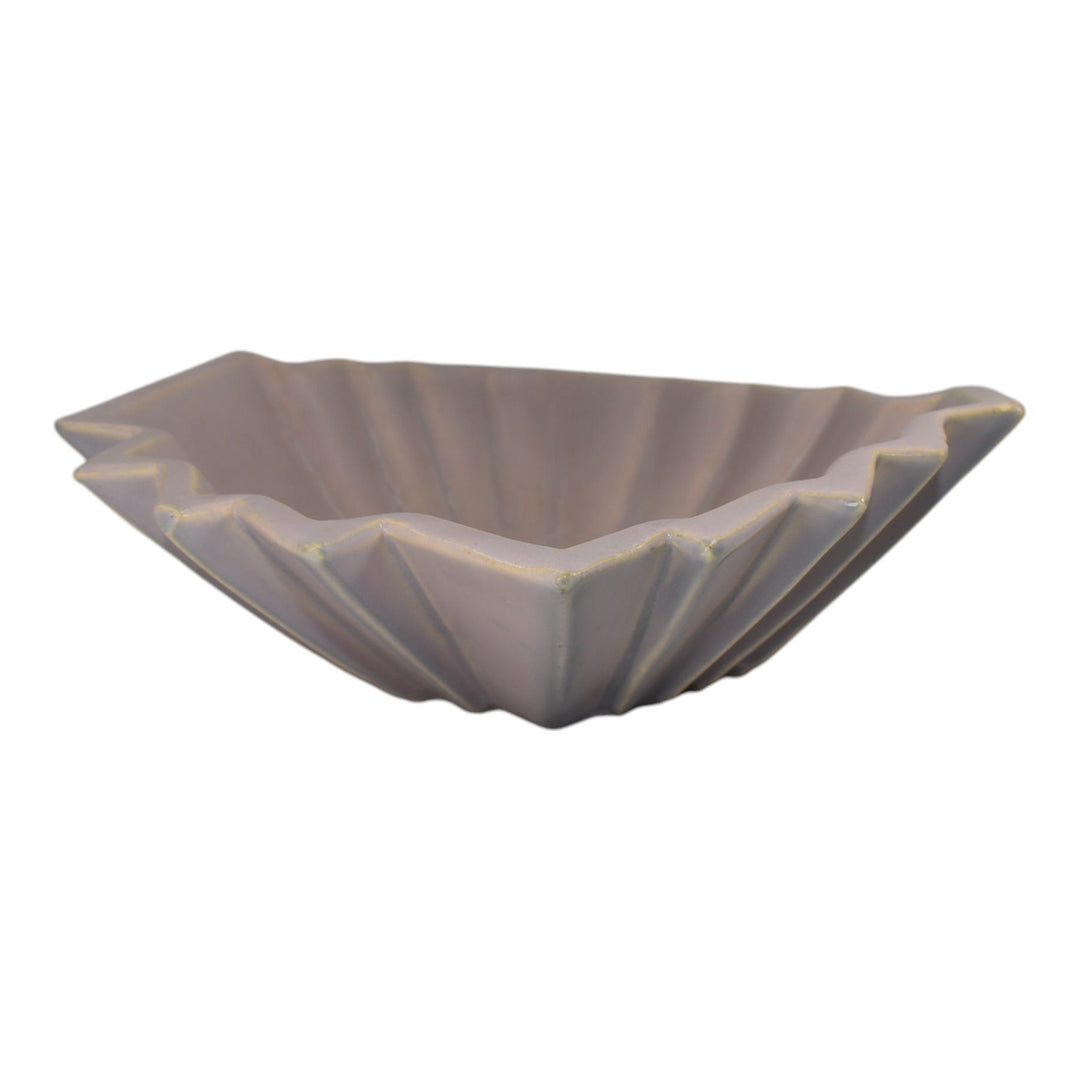 Weller Lorbeek 1920s Vintage Art Deco Pottery Purple Ceramic Console Bowl - Just Art Pottery