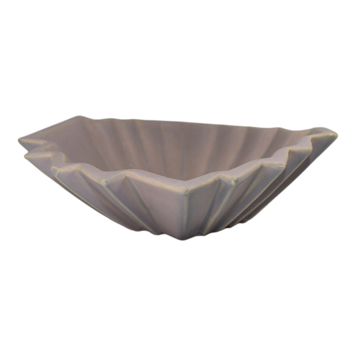 Weller Lorbeek 1920s Vintage Art Deco Pottery Purple Ceramic Console Bowl - Just Art Pottery