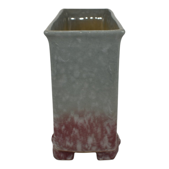 Roseville Artwood Gray 1951 Mid Century Modern Pottery Ceramic Planter 1054-8 - Just Art Pottery