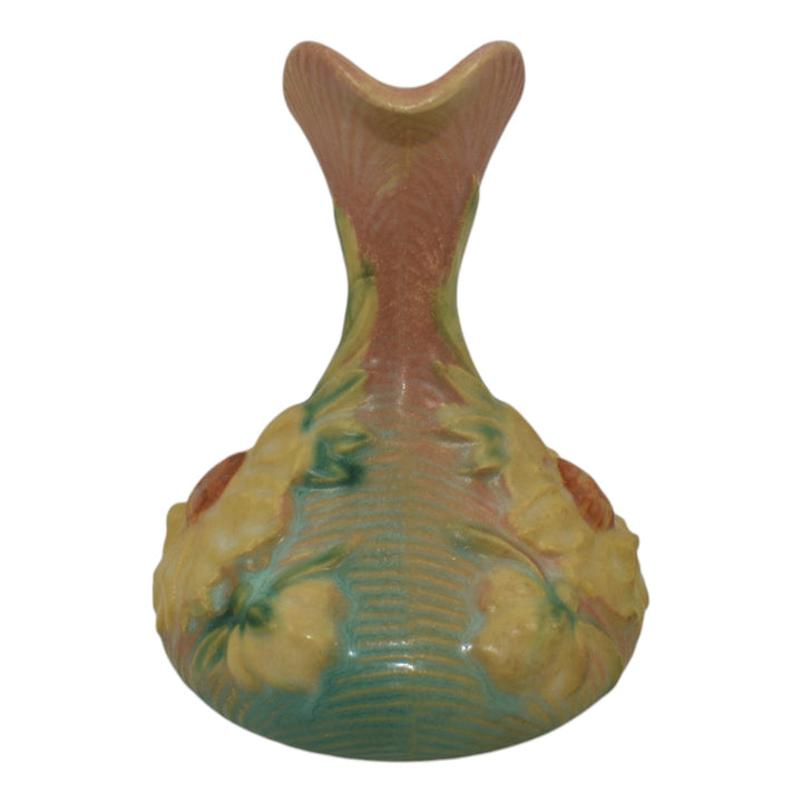 Roseville Peony Pink 1942 Mid Century Modern Pottery Pottery Ceramic Ewer 7-6 - Just Art Pottery