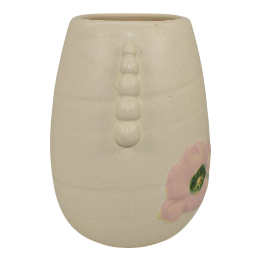 Weller Rudlor 1930s Vintage Art Deco Pottery White Ceramic Vase - Just Art Pottery