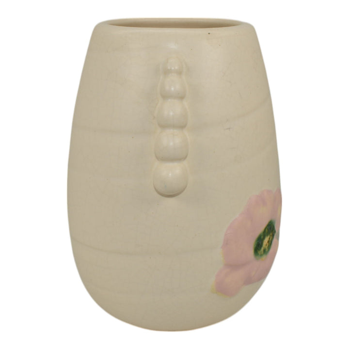 Weller Rudlor 1930s Vintage Art Deco Pottery White Ceramic Vase - Just Art Pottery
