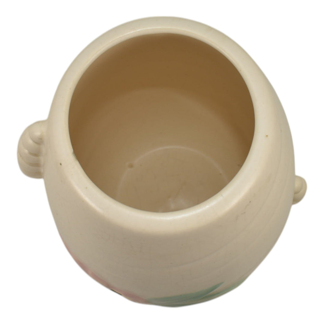 Weller Rudlor 1930s Vintage Art Deco Pottery White Ceramic Vase - Just Art Pottery