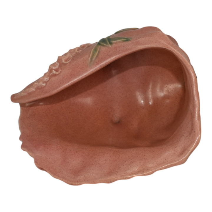 Roseville Foxglove Pink 1942 Vintage Pottery Conch Shell Planter Vase 426-6 - Just Art Pottery