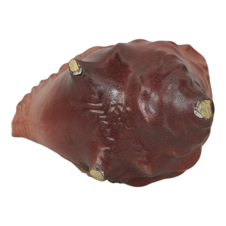 Roseville Foxglove Pink 1942 Vintage Pottery Conch Shell Planter Vase 426-6 - Just Art Pottery