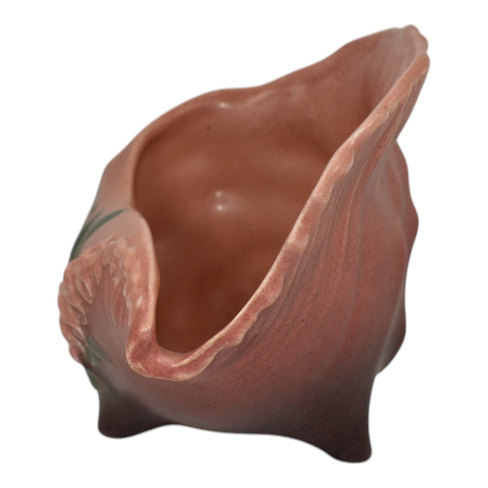 Roseville Foxglove Pink 1942 Vintage Art Pottery Conch Shell