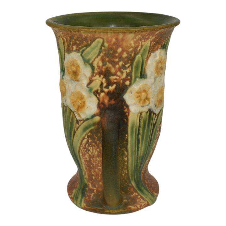 Roseville Jonquil 1931 Vintage Arts And Crafts Pottery Ceramic Flower Vase 541-7 - Just Art Pottery