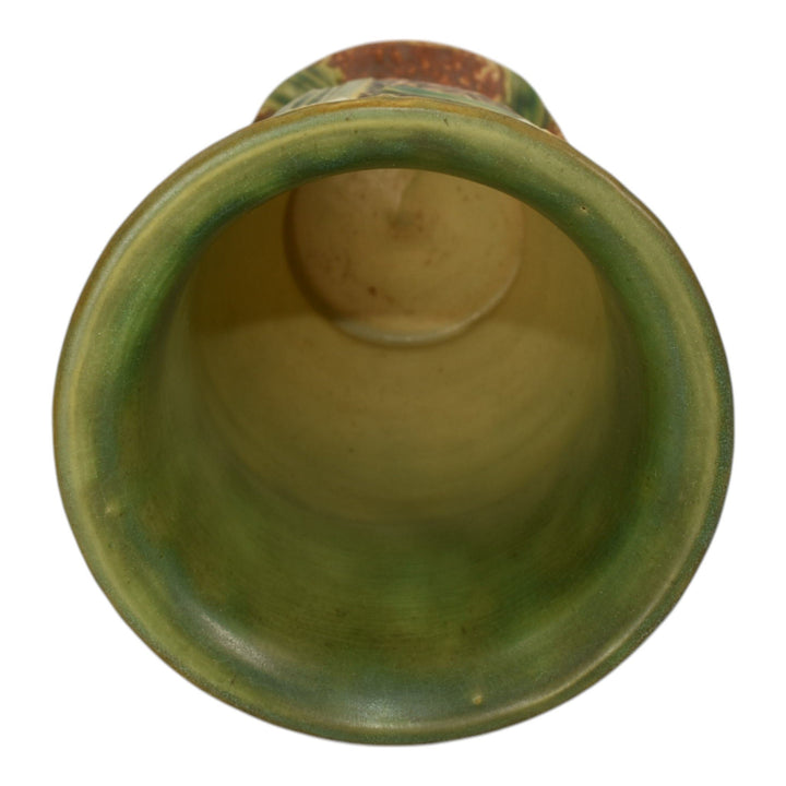 Roseville Jonquil 1931 Vintage Arts And Crafts Pottery Ceramic Flower Vase 541-7 - Just Art Pottery