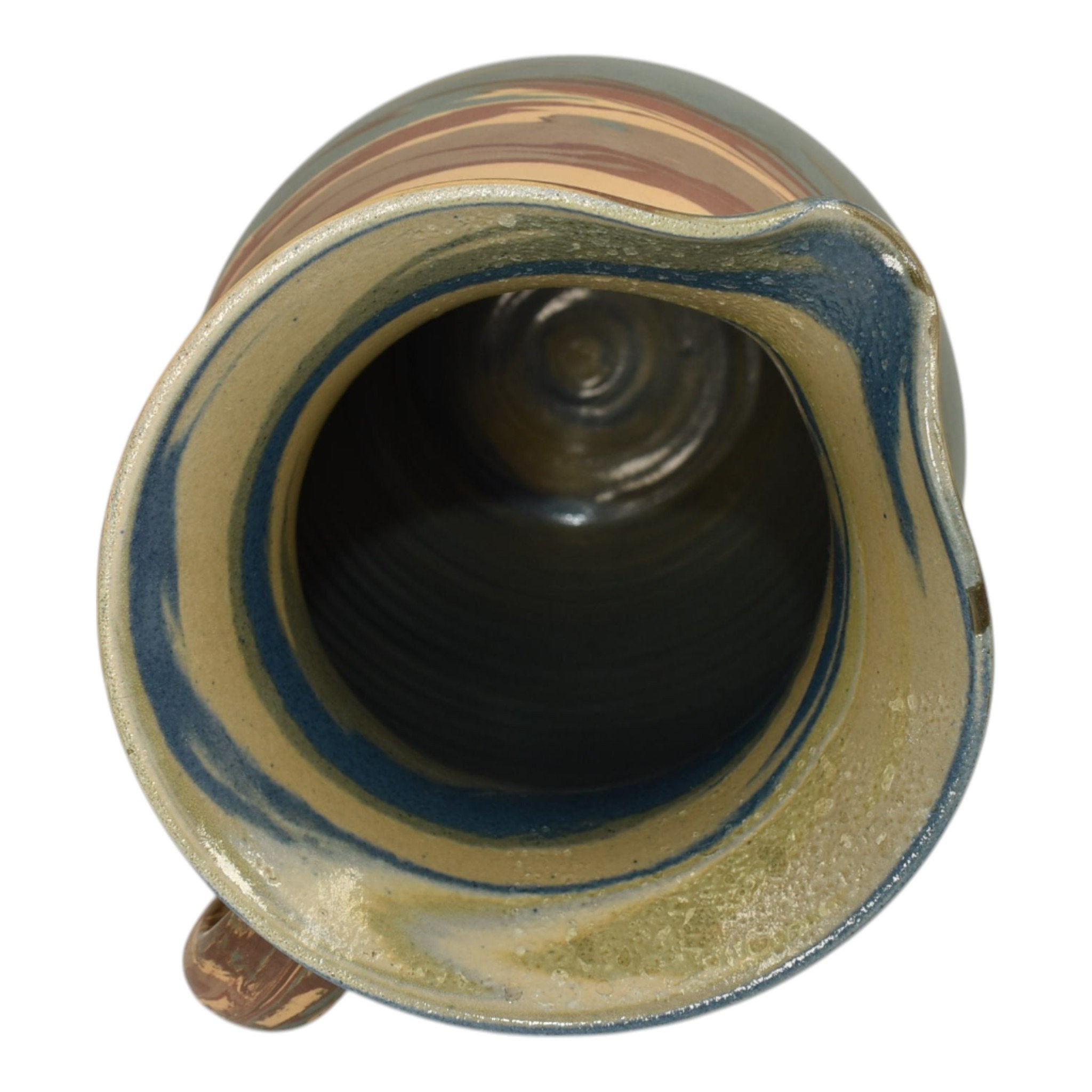 Niloak Mission Swirl 1925-30s Vintage Hand Made Art Pottery Brown