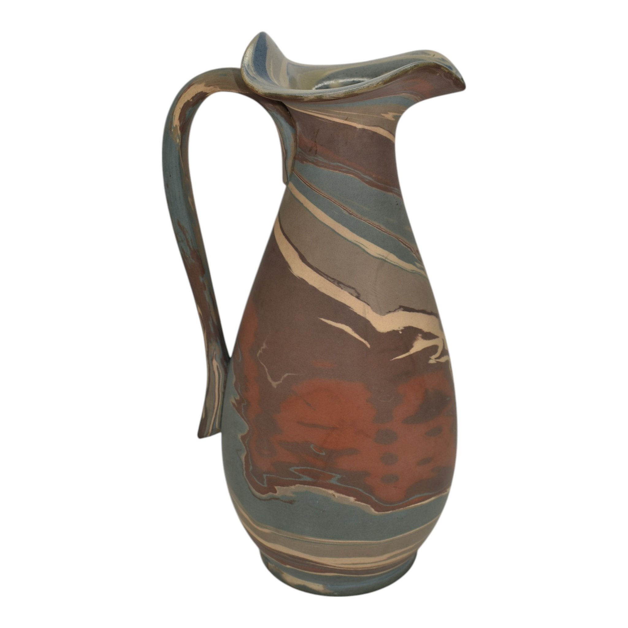 Niloak Mission Swirl Vintage Hand Made Art Pottery Brown 10