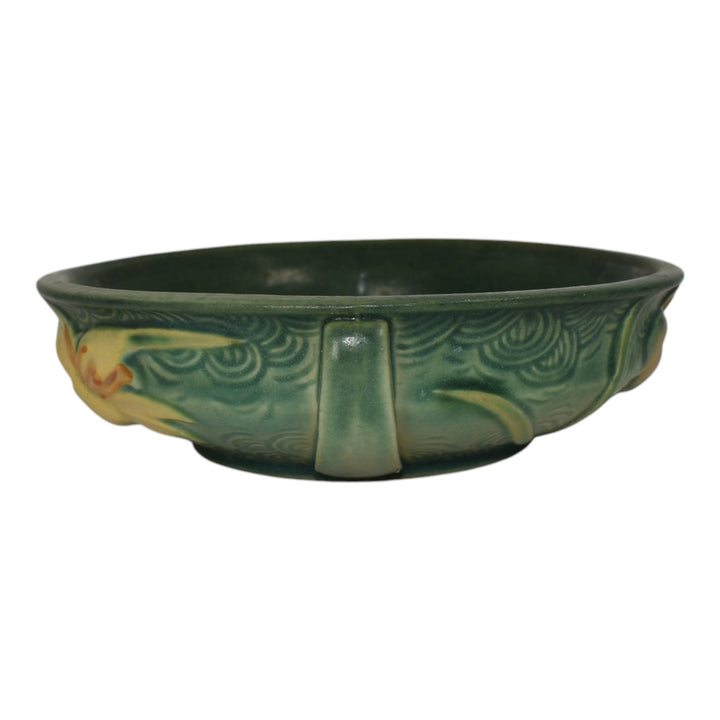 Roseville Zephyr Lily Green 1946 Mid Century Modern Pottery Ceramic Bowl 472-6 - Just Art Pottery