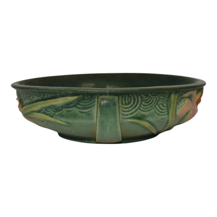 Roseville Zephyr Lily Green 1946 Mid Century Modern Pottery Ceramic Bowl 472-6 - Just Art Pottery