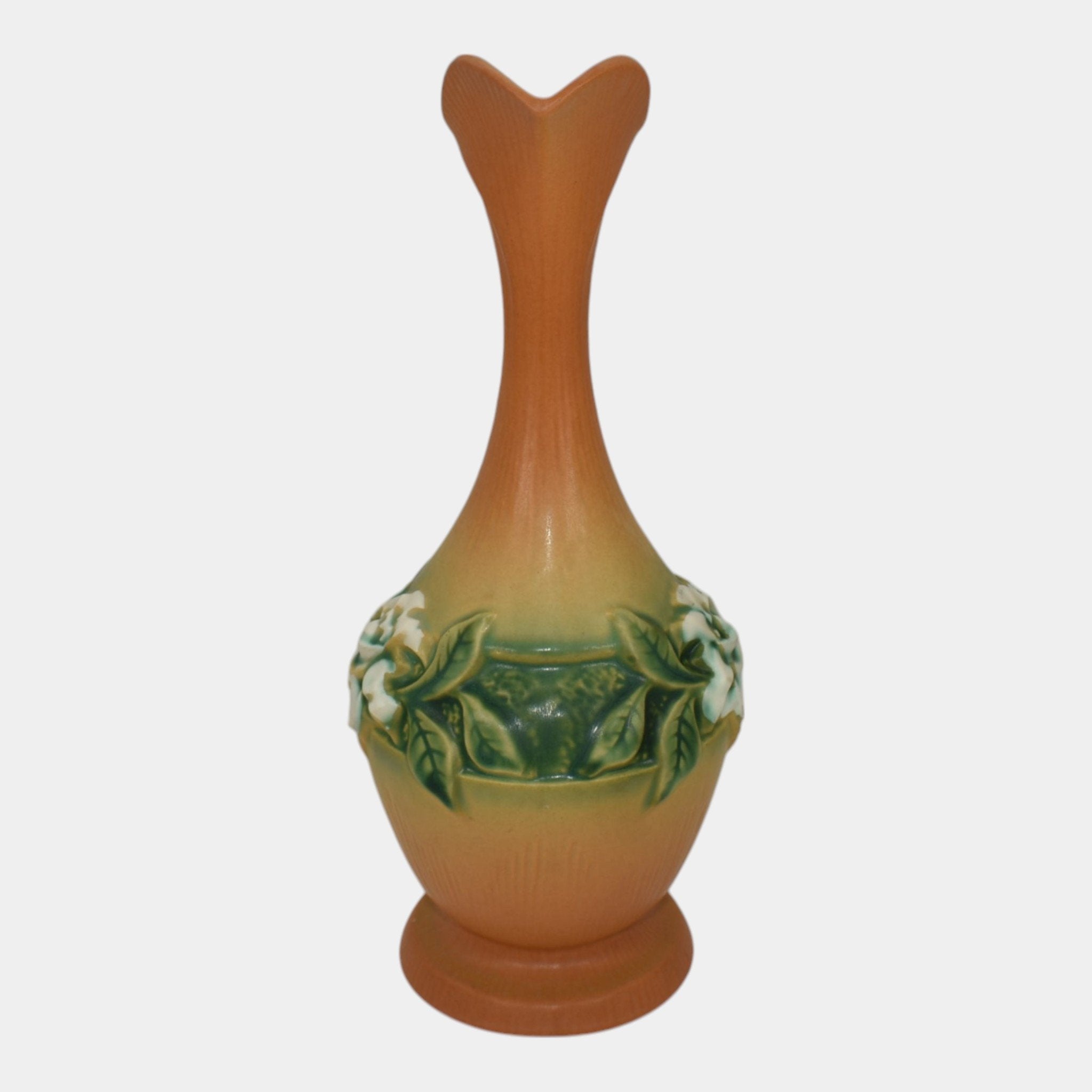 Roseville Gardenia Tan 1950 Mid Century Modern Art Pottery Ceramic