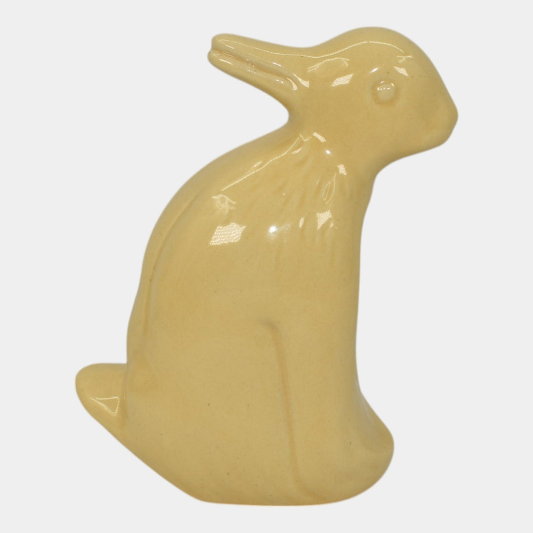 Weller 1930s Vintage Pottery Cream Novelty Ceramic Duck Rabbit Figural Planter