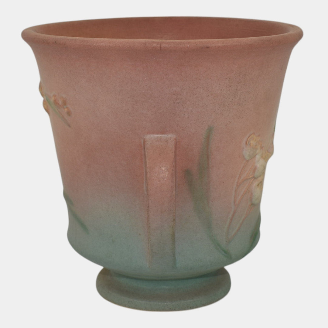 Roseville Ixia Pink Art Deco Pottery Ceramic Flower Pot Planter 640-6