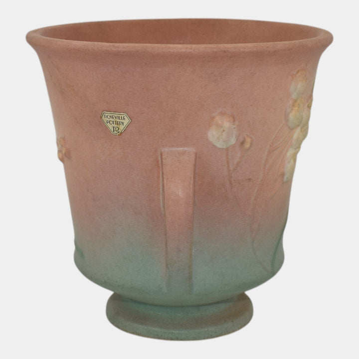 Roseville Ixia Pink Art Deco Pottery Ceramic Flower Pot Planter 640-6