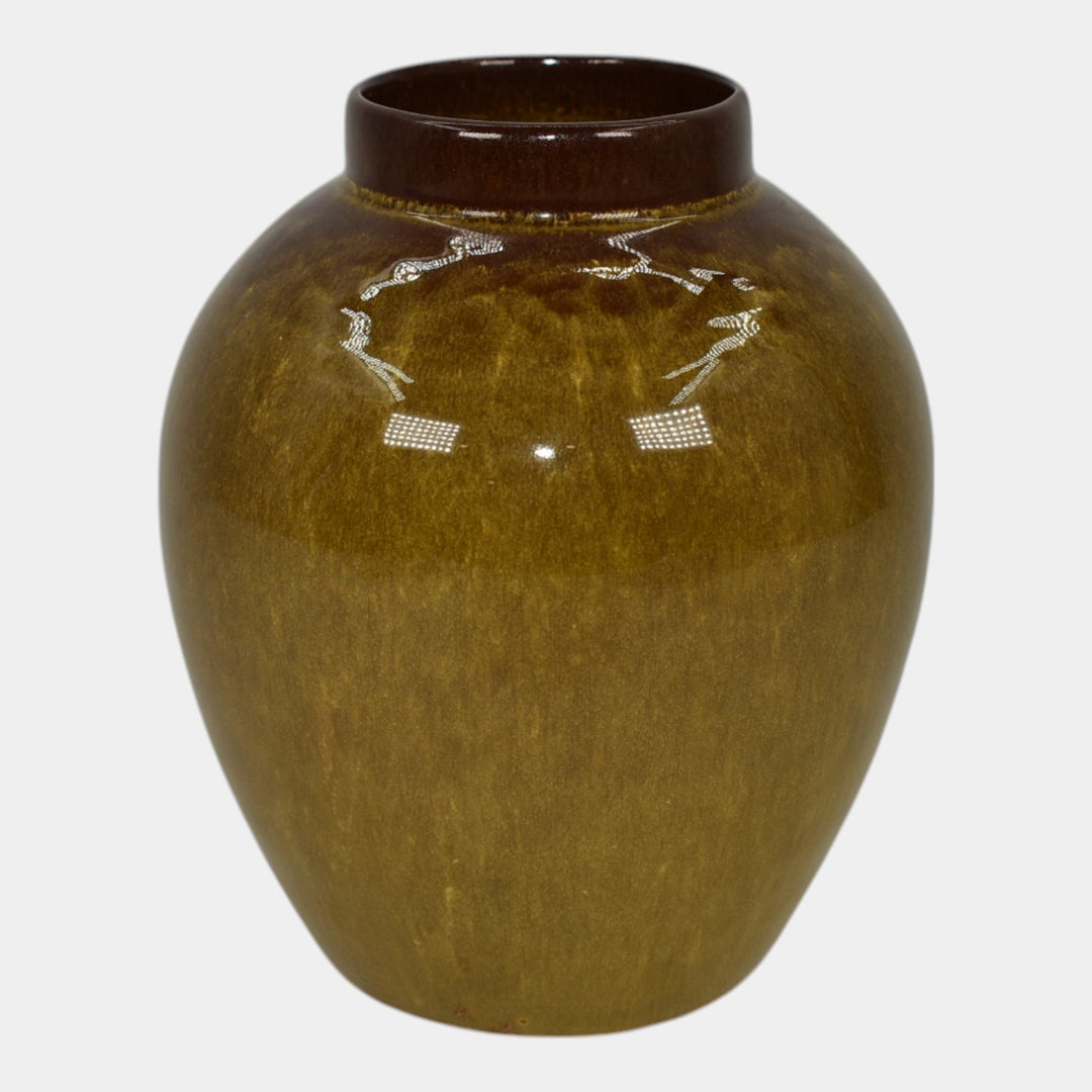 Nicodemus Vintage Mid Century Modern Pottery Brown Ceramic Vase 96 - Just Art Pottery
