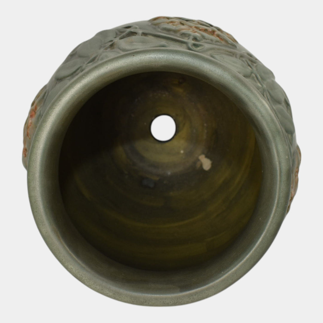 Weller Kenova Arts and Crafts Pottery Matte Green Ceramic Vase - Just Art Pottery
