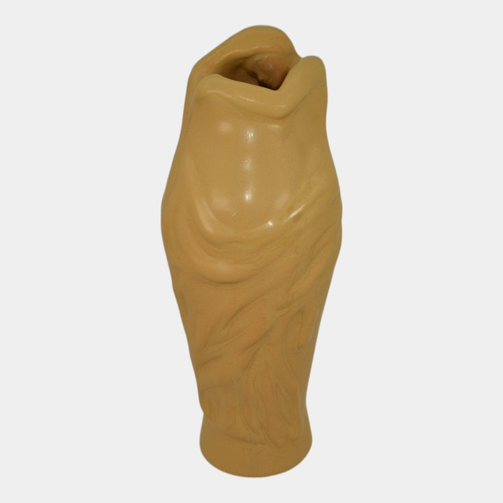 Van Briggle Vintage Art Nouveau Pottery Yellow Lorelei Ceramic Vase