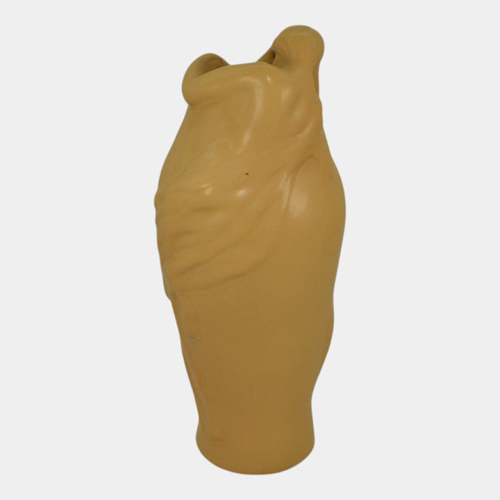 Van Briggle Vintage Art Nouveau Pottery Yellow Lorelei Ceramic Vase