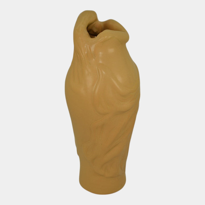 Van Briggle Vintage Art Nouveau Pottery Yellow Lorelei Ceramic Vase
