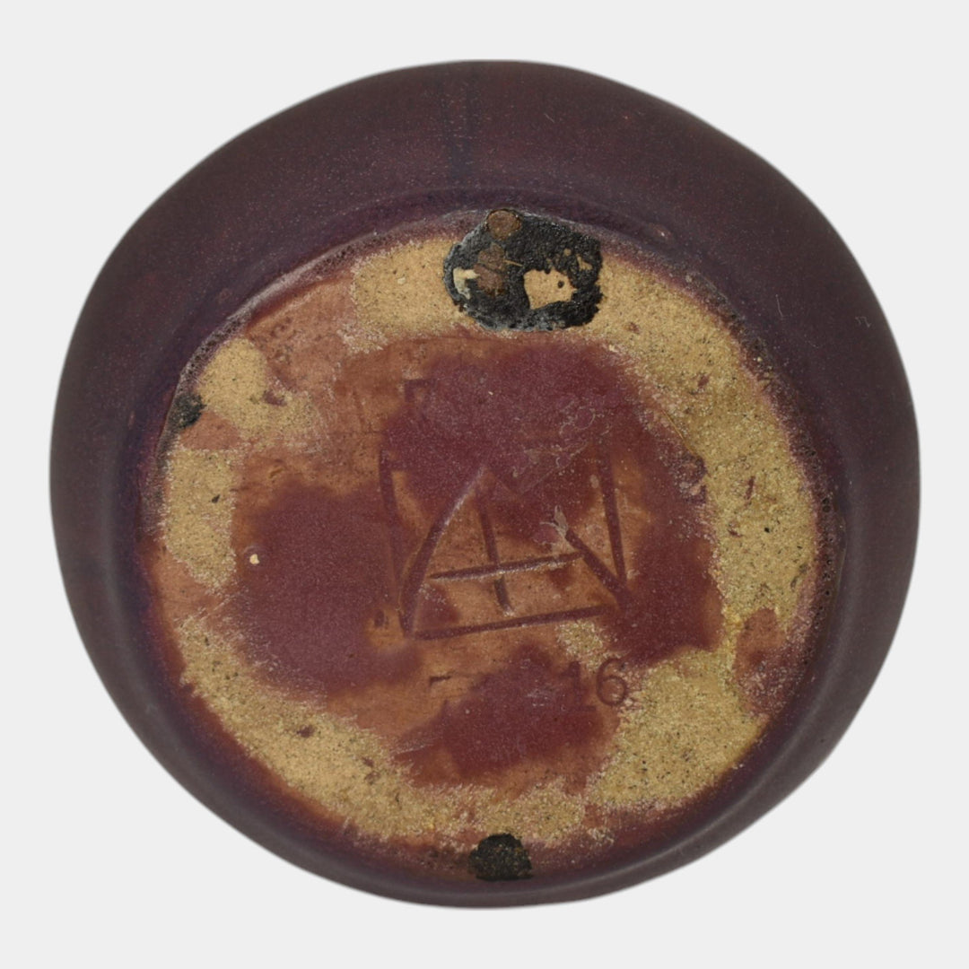 Van Briggle 1916 Arts And Crafts Pottery Purple Ceramic Flower Vase 789 - Just Art Pottery