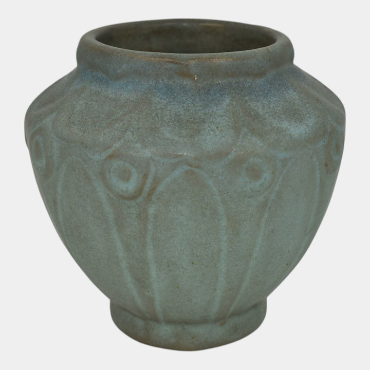 Van Briggle 1916 Arts And Crafts Pottery Blue Ceramic Vase 654