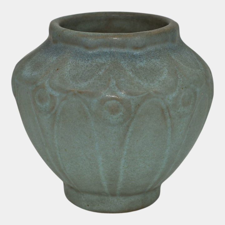 Van Briggle 1916 Arts And Crafts Pottery Blue Ceramic Vase 654