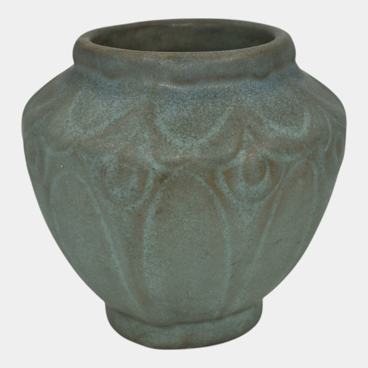 Van Briggle 1916 Arts And Crafts Pottery Blue Ceramic Vase 654