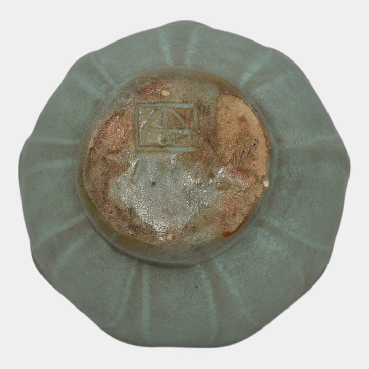 Van Briggle 1916 Arts And Crafts Pottery Blue Ceramic Vase 654