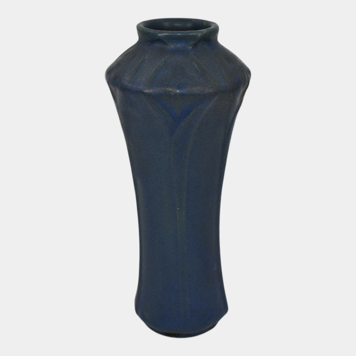 Van Briggle 1907-12 Arts And Crafts Pottery Blue Ceramic Vase 676 - Just Art Pottery