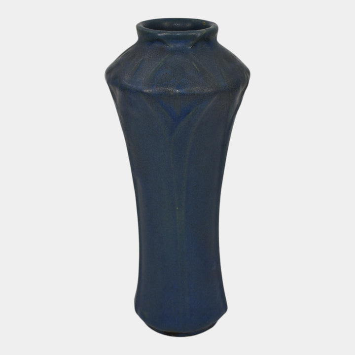 Van Briggle 1907-12 Arts And Crafts Pottery Blue Ceramic Vase 676 - Just Art Pottery