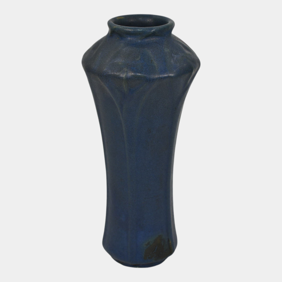 Van Briggle 1907-12 Arts And Crafts Pottery Blue Ceramic Vase 676 - Just Art Pottery